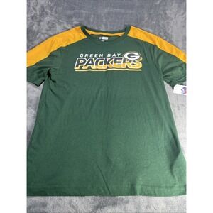 Green Bay Packers Shirt M Team Apparel Green Large Two Tone NFL Official NEW